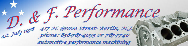 d. and f. performance logo